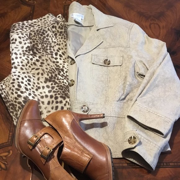 Worthington Jackets & Blazers - Snake Print Jacket